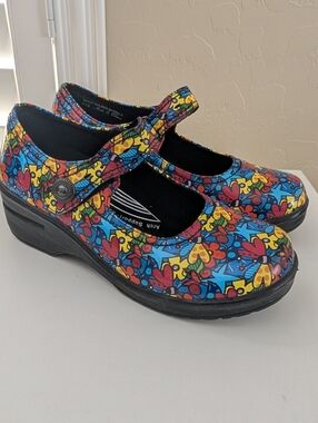 Easy Works by Easy Street Letsee Slip Resistant Mary Jane Clog